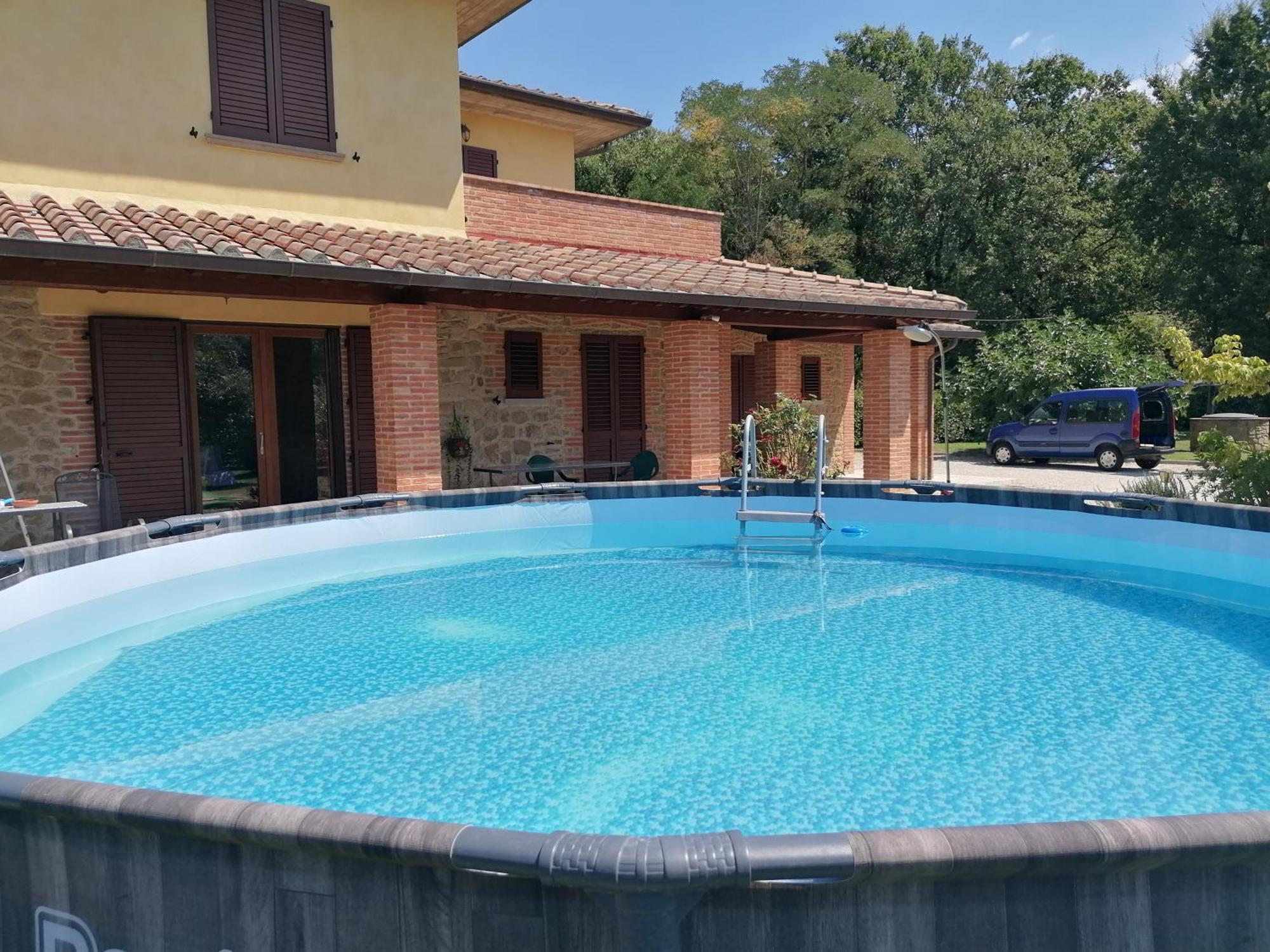 Il Boschetto Da Michael -Quercia Hotel Badia Al Pino Luaran gambar
